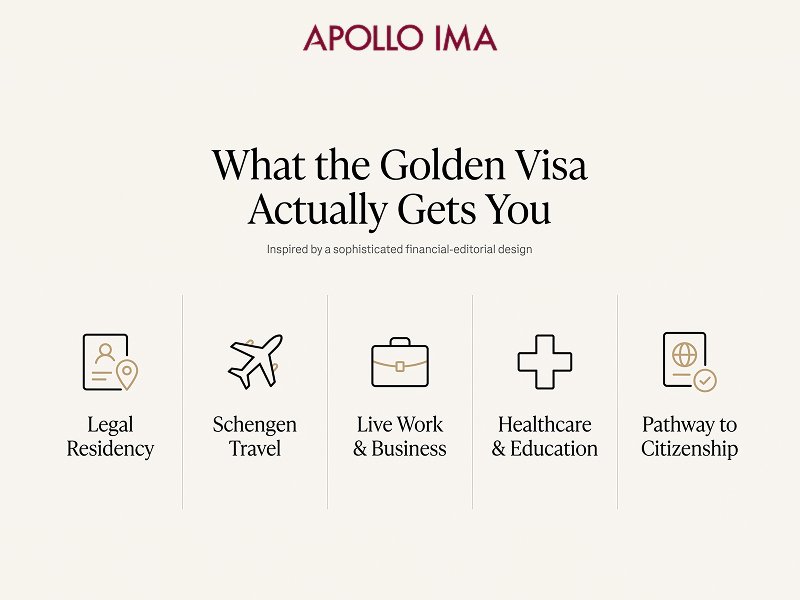 What the Golden Visa Actually Gets You